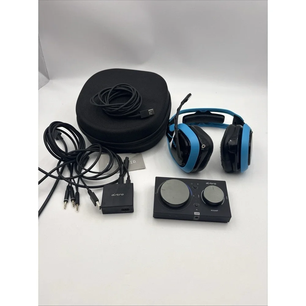 Astro A40 TR Headset Black Blue with MixAmp Pro TR Gaming Bundle TESTED